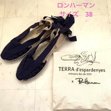 별주 RonHerman x Terra 레이스업 에스파드리유 네이비 38