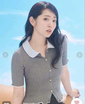 새상품 [USAGI ONLINE 한정판] 프릴 니트탑