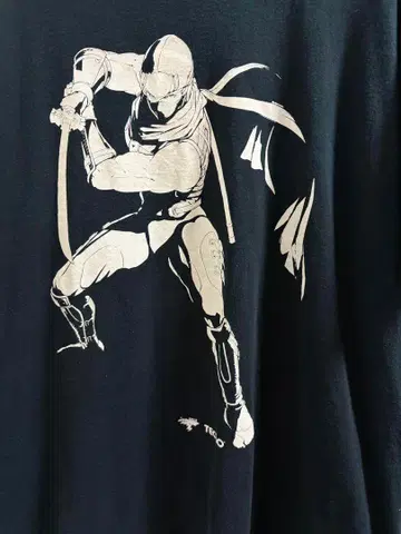 00년대 TECMO NINJA GAIDEN 닌자 게임 티셔츠 XL