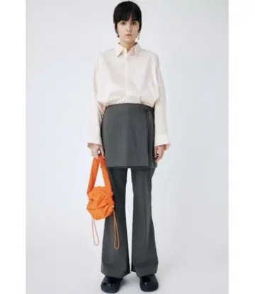 새상품급 MOUSSY SKIRT LAYERED FLARE 팬츠 그레이 1