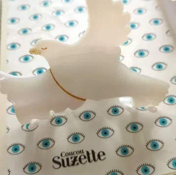 coucou suzette 쿠쿠 슈제트 새 화이트 헤어 클립