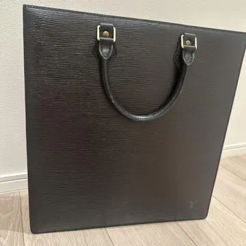블랙 가죽 토트백