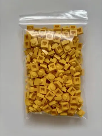 LEGO 레고 모자이크 메이커 1X1 부품 정품 300개 노랑