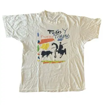 피카소 Picasso 투우사 Toros 빈티지 T셔츠 90s XL