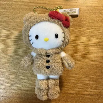 헬로키티 전시회 곰 수트 마스코트 봉제 인형 곰 50주년