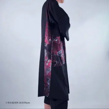 NieR [ 나비 그림자 x 구미호 ] 일본풍 패턴 롱 기장 겉옷