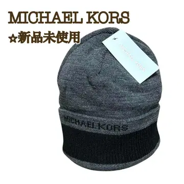 [새상품] MICHAEL KORS 마이클코어스 비니 니트 모자 그레이