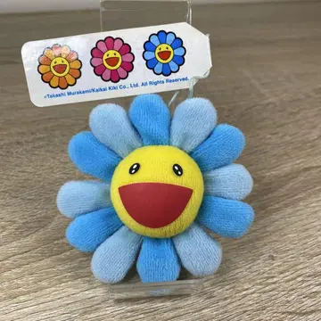 무라카미 다카시 플라워 키링 블루 kaikai kiki