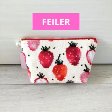[완판템] FEILER 페일러 스트로베리 도트 파우치 딸기