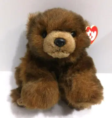 Ty 비니 베이비즈 봉제 인형 그리즐리 베어 곰 곰 1996