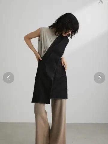 새상품급 스타일미 블랙 데님 베스트 Stylemixer