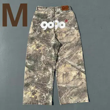 인기 9090 OG Logo Painted Denim Pants