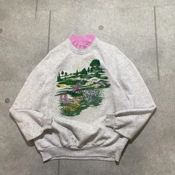 90s 빈티지 FANCY 팬시 ART 아트 회화 더블 넥