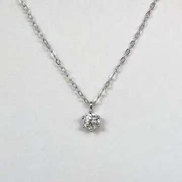 모이사나이트 보석 스테디셀러 싱글 볼 목걸이 알레르기 대응 0.5ct