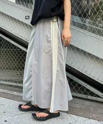 etsinta 에신타 리메이크 저지 볼륨 스커트 그레이