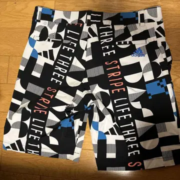 adidas 골프 남성용 흡한속건 그래픽 하프 팬츠 사이즈 88