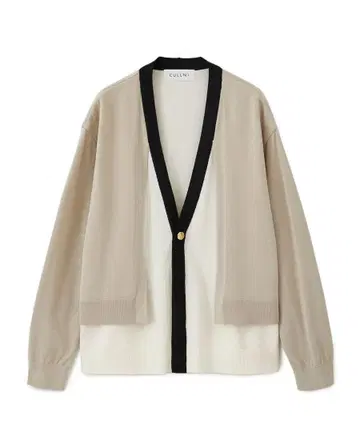 CULLNI STUDIOUS 별주 LAYERED CARDIGAN