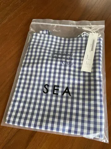 SEA 깅엄 체크 토트백 S