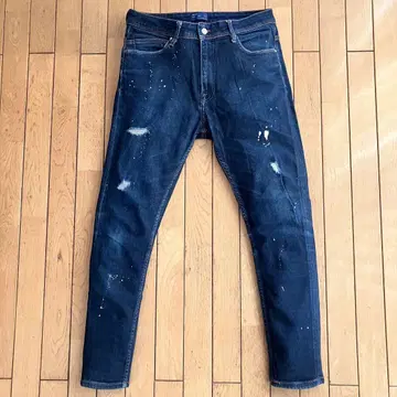 ZARA 남성용 데미지 데님 청바지 스키니 스트레치 자라
