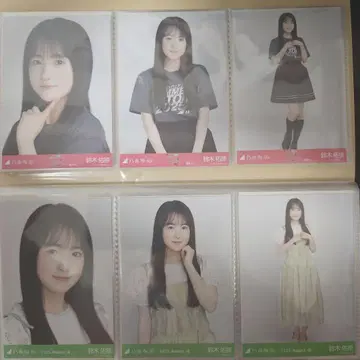 노기자카 브로마이드 스즈키 유나 후쿠오카 라이브 T 셔링 원피스 컴프
