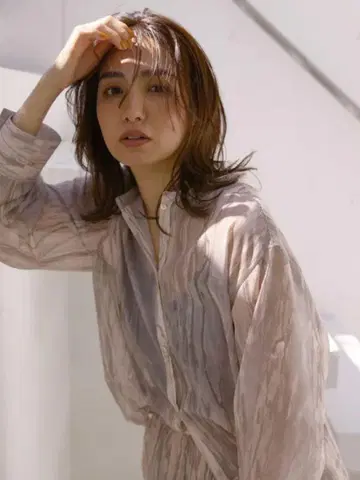 [새상품급] 프레이 아이디*마블 패턴 시어 셔츠