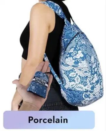 새상품 최신작 NANOBAG DAYPACK 16L 꽃무늬 백팩