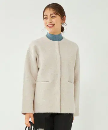 gleen label relaxing 노카라 울 자켓 가을용 아우터