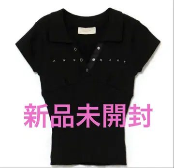 andmary Lindsay logo tops black
