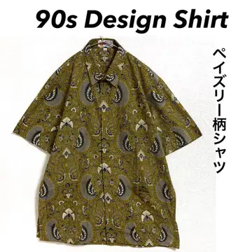90년대 Design Shirt 페이즐리 무늬 셔츠