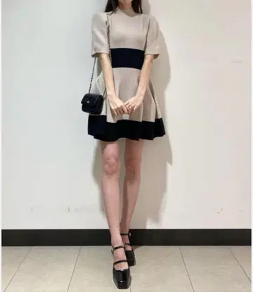 스나이델 SNIDEL 홀가먼트 플레어 원피스