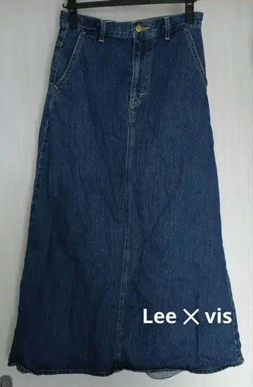 Lee vis 데님 롱 스커트 콜라보 M 사이즈