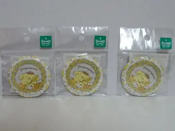 산리오 캔뱃지 폼폼푸딩 3개 묶음 판매