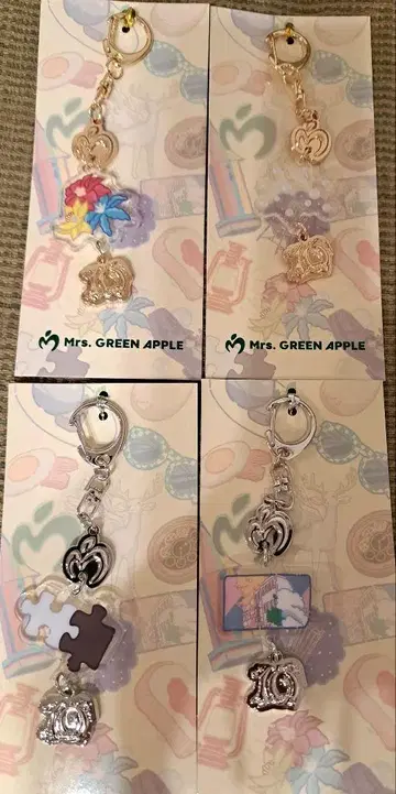 Mrs. GREEN APPLE 랜덤 참 키링 세트