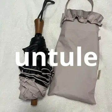 untule 양산 3단 접이식 프릴 완전 차광 핑크