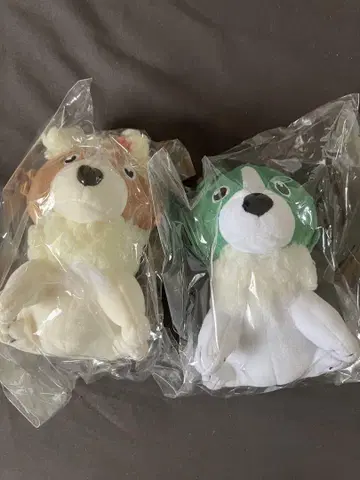 녹황색사회 브로콜리 컬리플라워 봉제 인형 키링 2개 세트 1