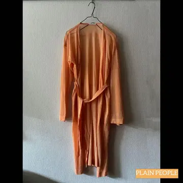 [미사용] PLAIN PEOPLE 시어 소재 롱 가디건