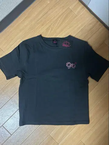 9090girl 90 Logo Girl Tee Pink Leopard M