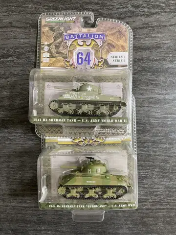 GREENLIGHT BATTALION 64 M4 샤먼 탱크 세트