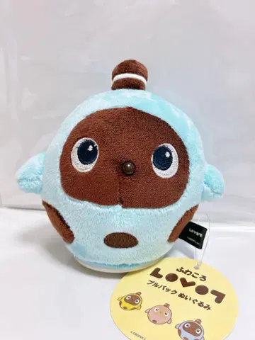 후와코로 LOVOT 풀백 봉제 인형 라이트 블루