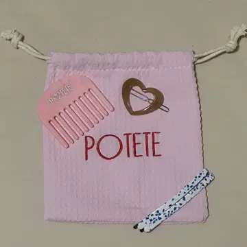 POTETE 헤어핀 하트핀 빗