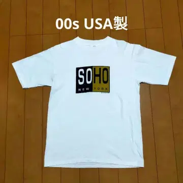 [레어] US 제작 00년대 SOHO NEW YORK 티셔츠 화이트