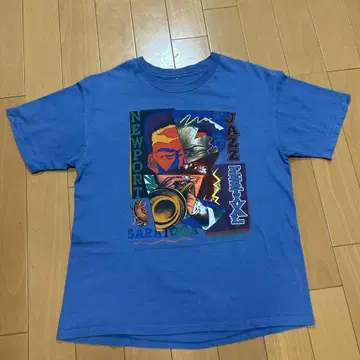 90s 구제 싱글 스티치 재즈 티셔츠