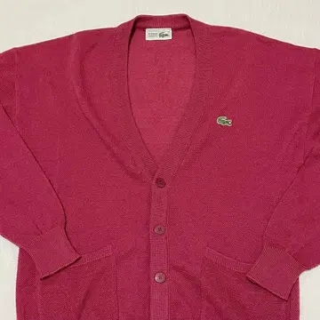 70s 프랑스제 CHEMISE LACOSTE 라코스테 가디건