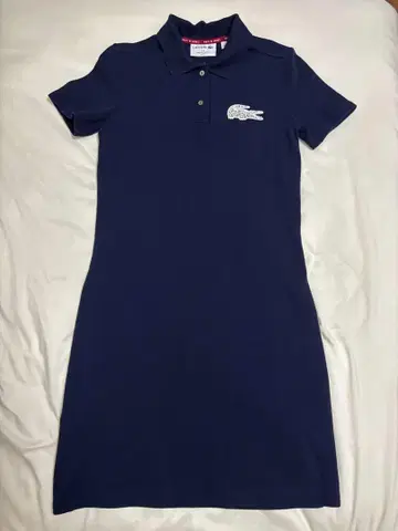 LACOSTE 네이비 폴로 셔츠 원피스 반팔