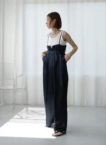 roughlow otona satin wide salopette