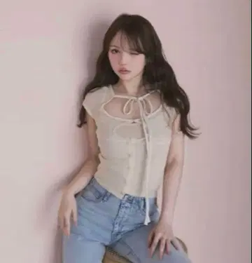 andmary 앤드마리 Elm sheer ribbon set 베이지