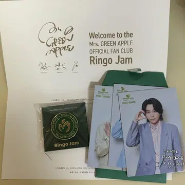 Mrs. GREEN APPLE 입회 혜택 포토 카드 핀 배지 미세스