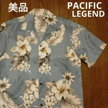 새상품급 PACIFIC LEGEND 퍼시픽 레전드 알로하 셔츠 스카이블루