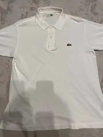 Lacoste 화이트 피케 셔츠 [컨디션 최상]