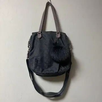 russet 그레이 2way 나일론 숄더백 퍼 포함